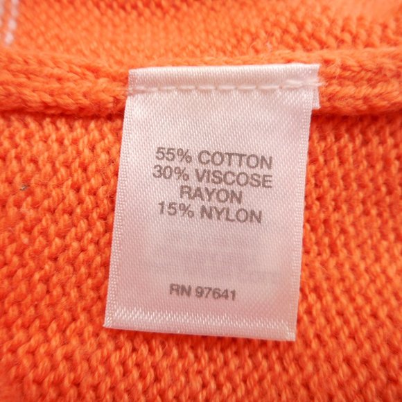 J Jill Women's Size L Tall Sweater Round Neck Long Sleeve Pumpkin Orange - Picture 6 of 8